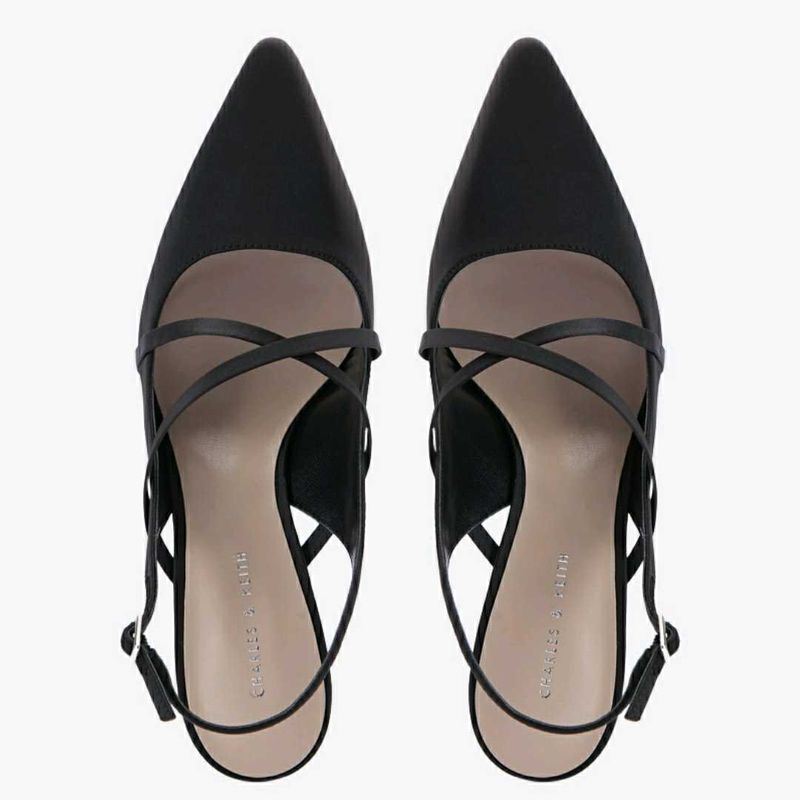Black Slingback Heels