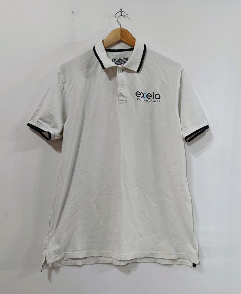 Bare Denim White T-Shirt (Men)