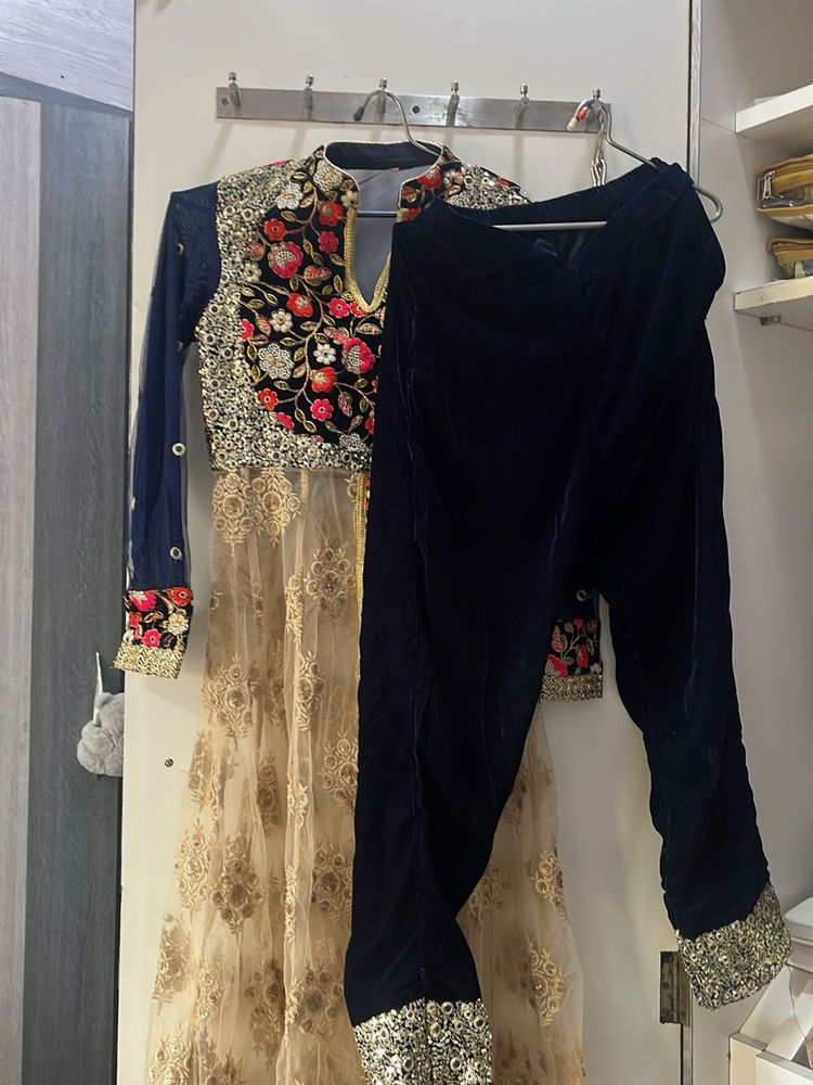 Embroidered Indian Outfit