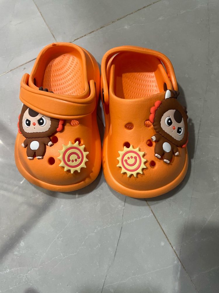Cute Orange Character Clogs