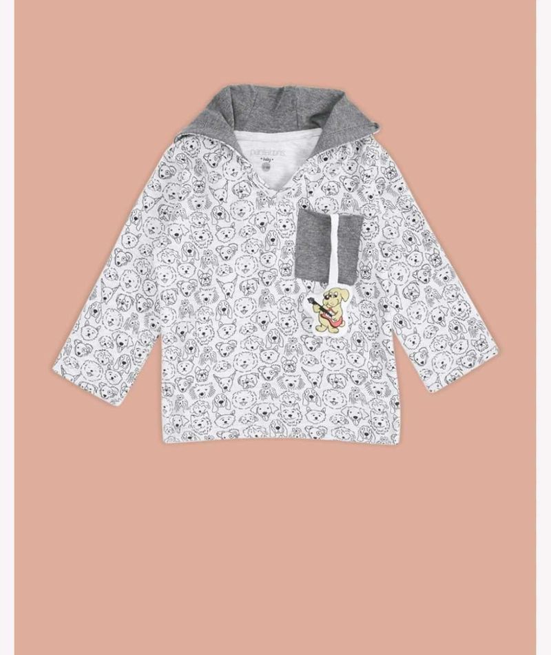 Dog Print Baby Pullover
