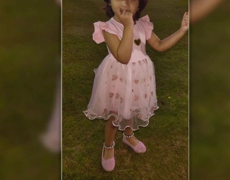 Cute Pink Glittery Dress