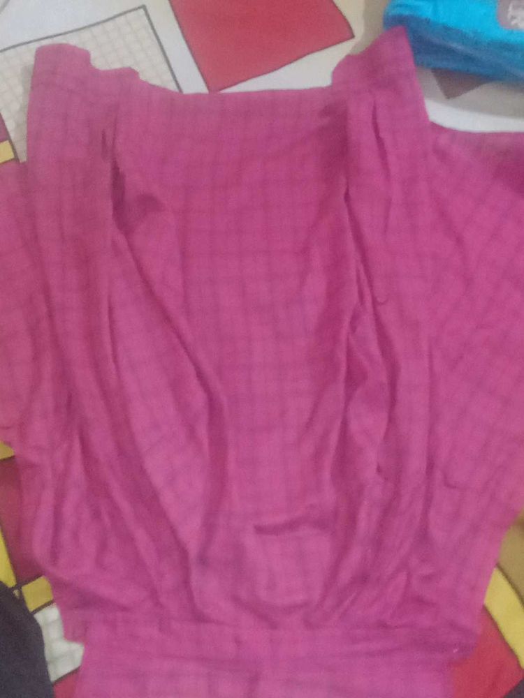 Pink Checkered Top