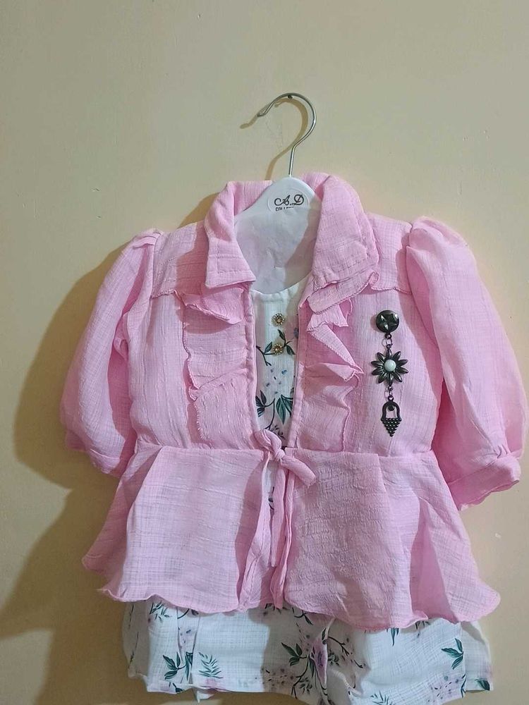 Cute Pink Kids Clothing Set