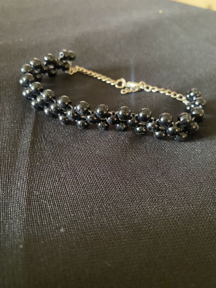 Black Bead Bracelet