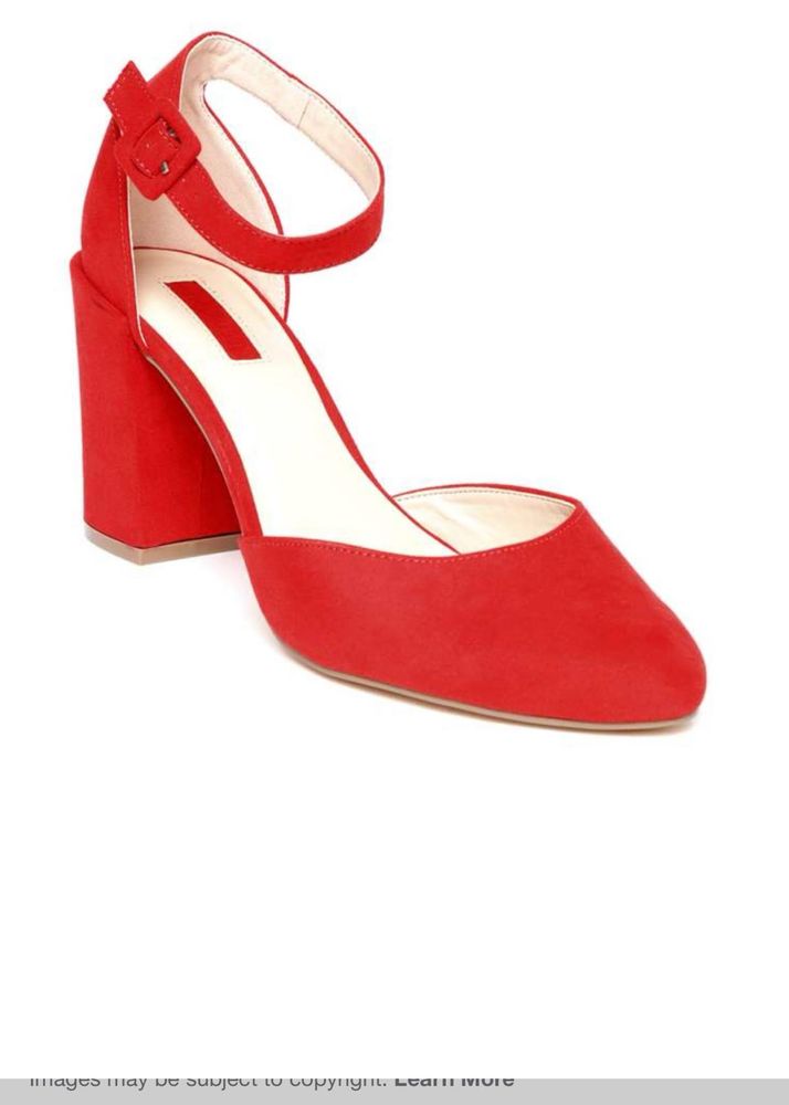 Forever 21 Red Block Heels