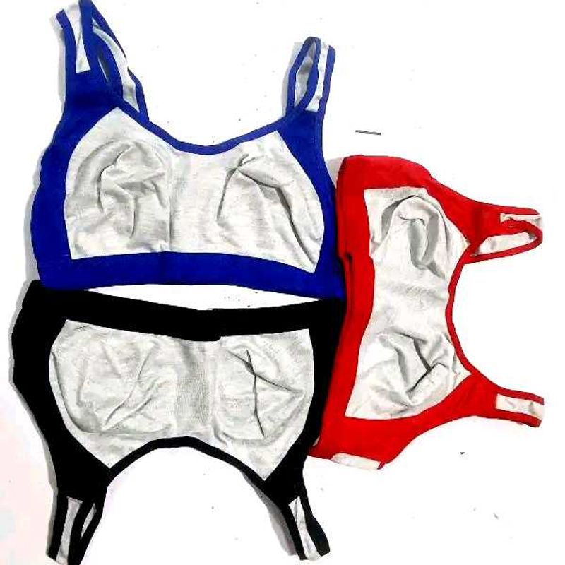 Plain Hosiery Sports Bra For Daily Use