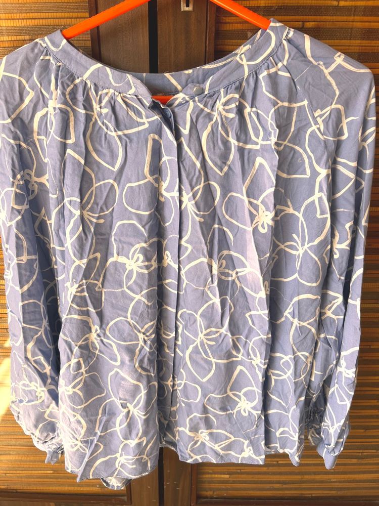 Floral Print Long Sleeve Blouse