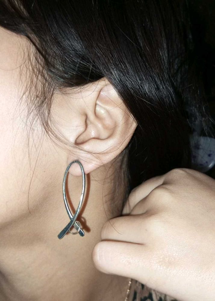 Silver Formal Earring