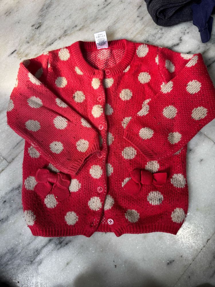 Cute Polka Dot Cardigan