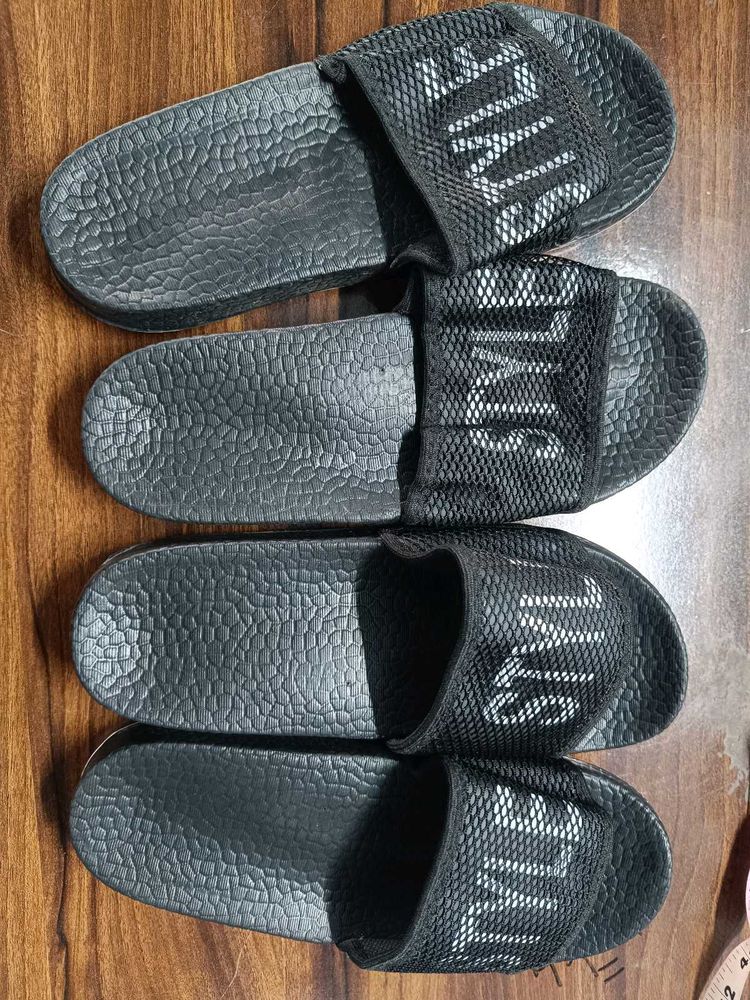 Black &#39;Style&#39; Slides - Size 7