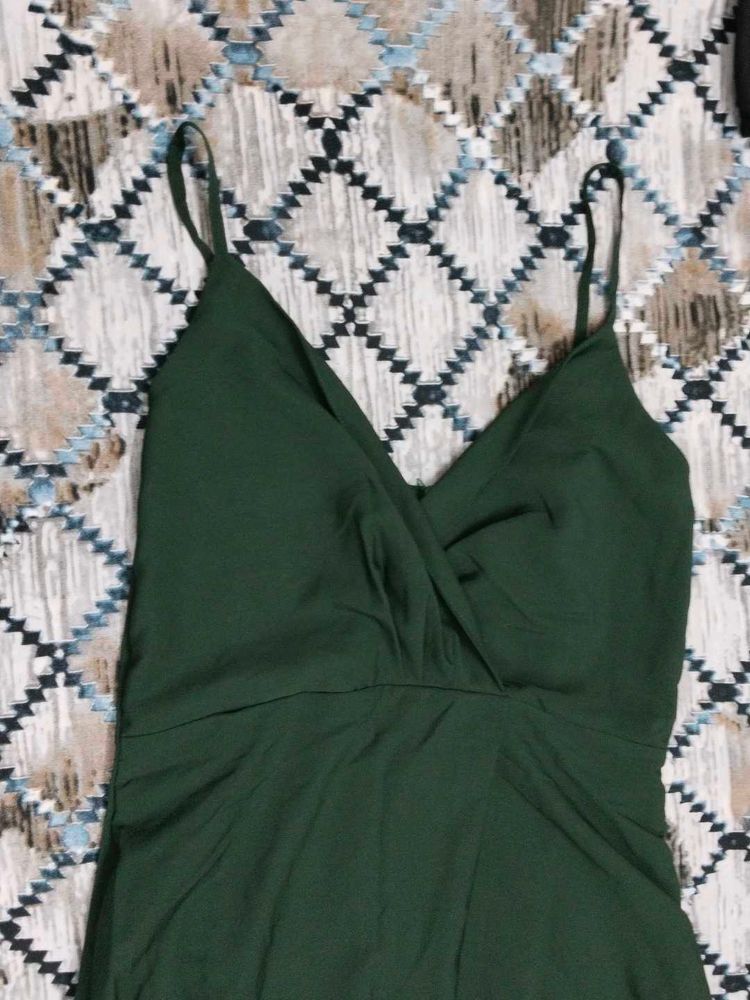 Green Slip Dress