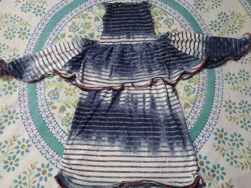 Women High Neck Off Shoulder Top