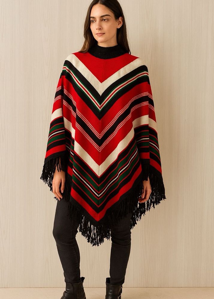 Striped Poncho