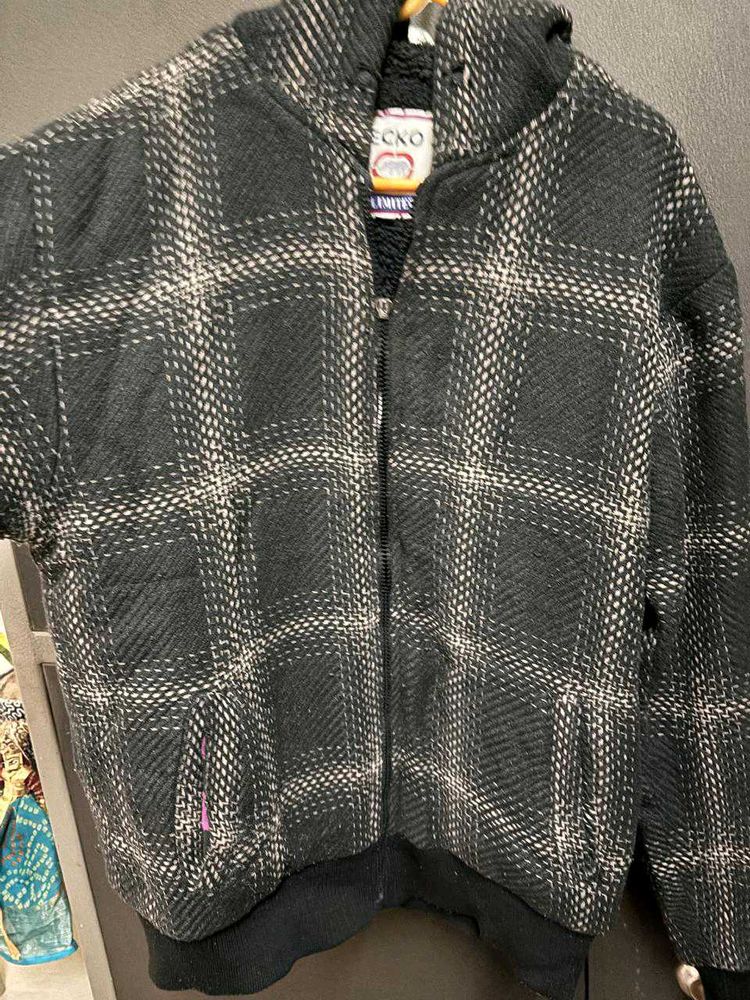 Black Check Jacket For Men