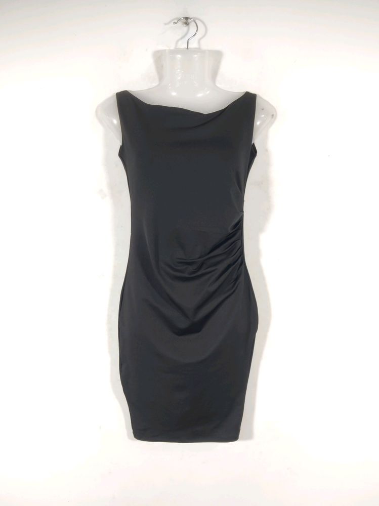 Lee Douche Black Plain Western Dress (Women)