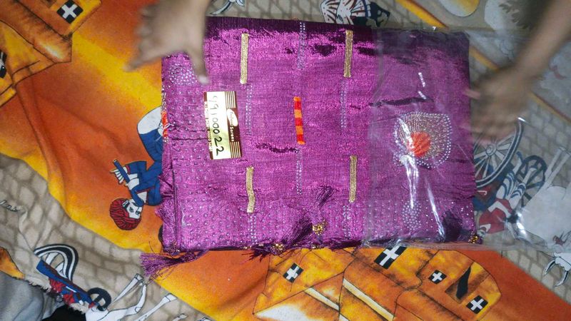 Elegant Purple Saree