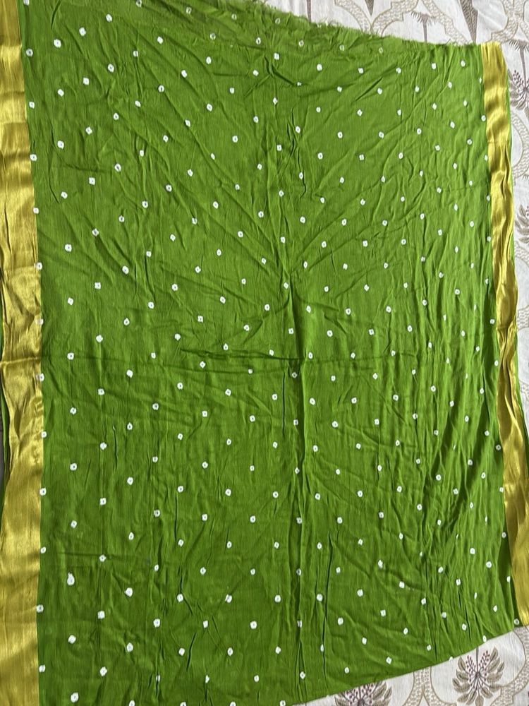 Green Bandhani Dupatta