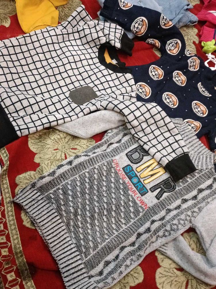 3 Best Boys' Assorted Sweaters Bundle