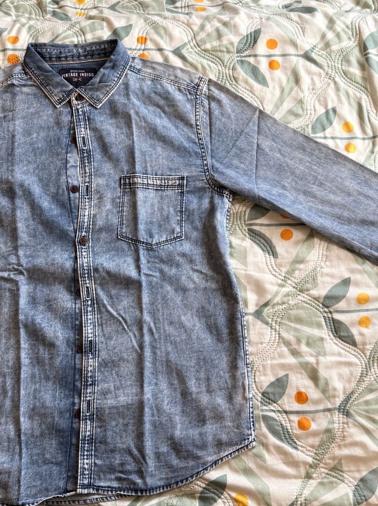 Vintage Indigo Denim Shirt