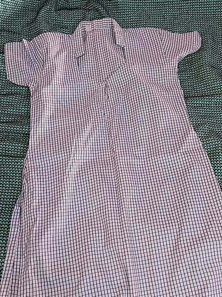 Checked Shirt Dress