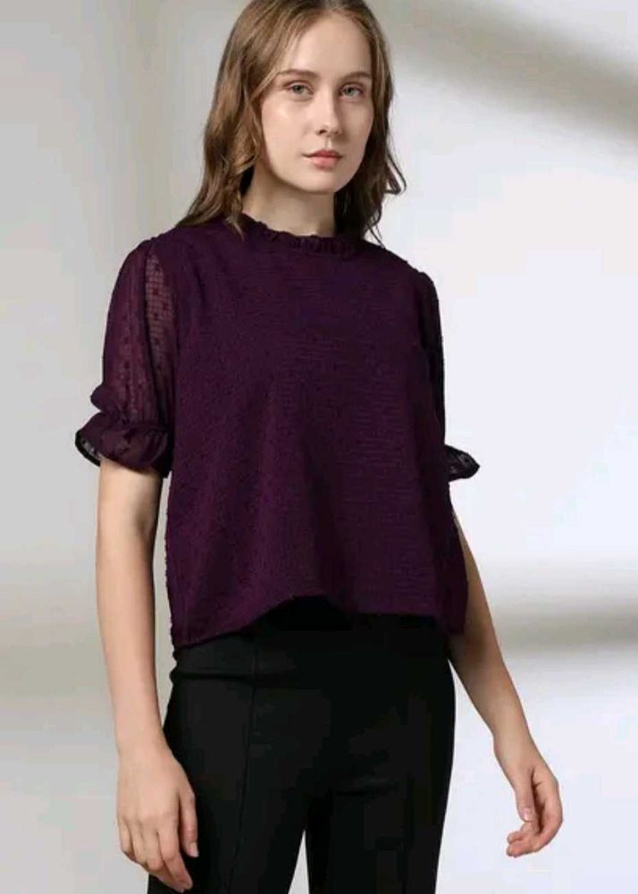 FIG Elegant Ruffled Top