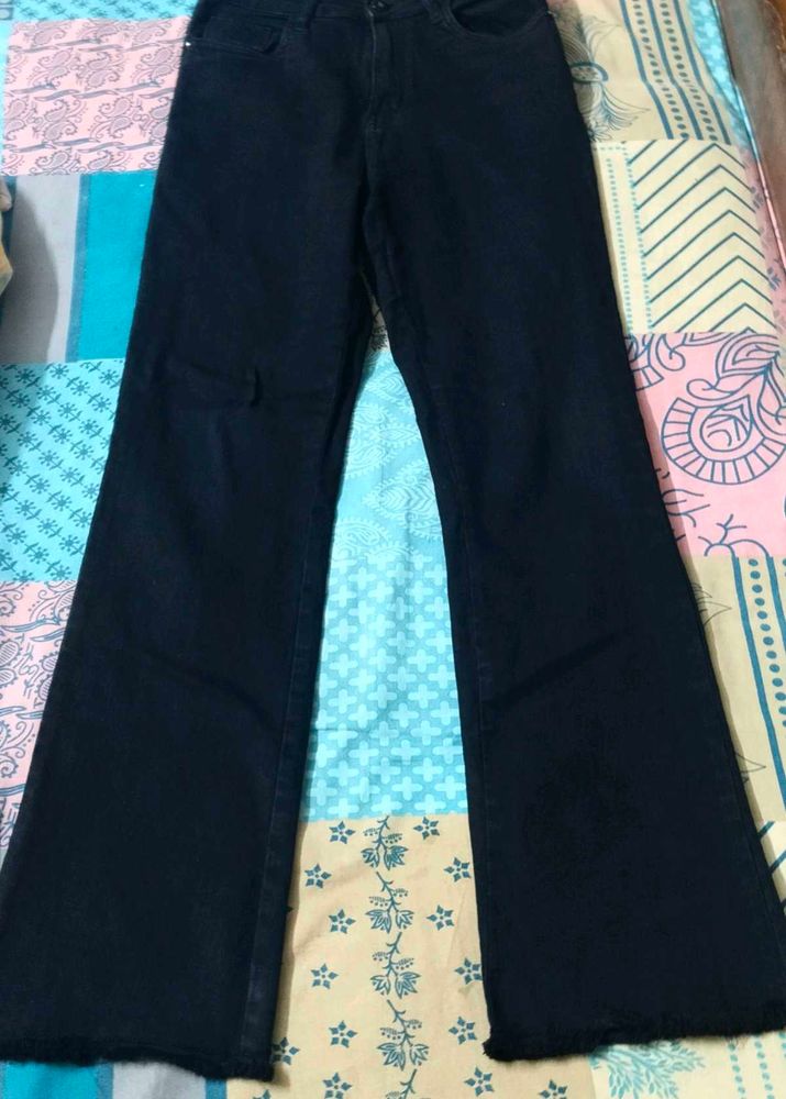 Flared Black Jeans