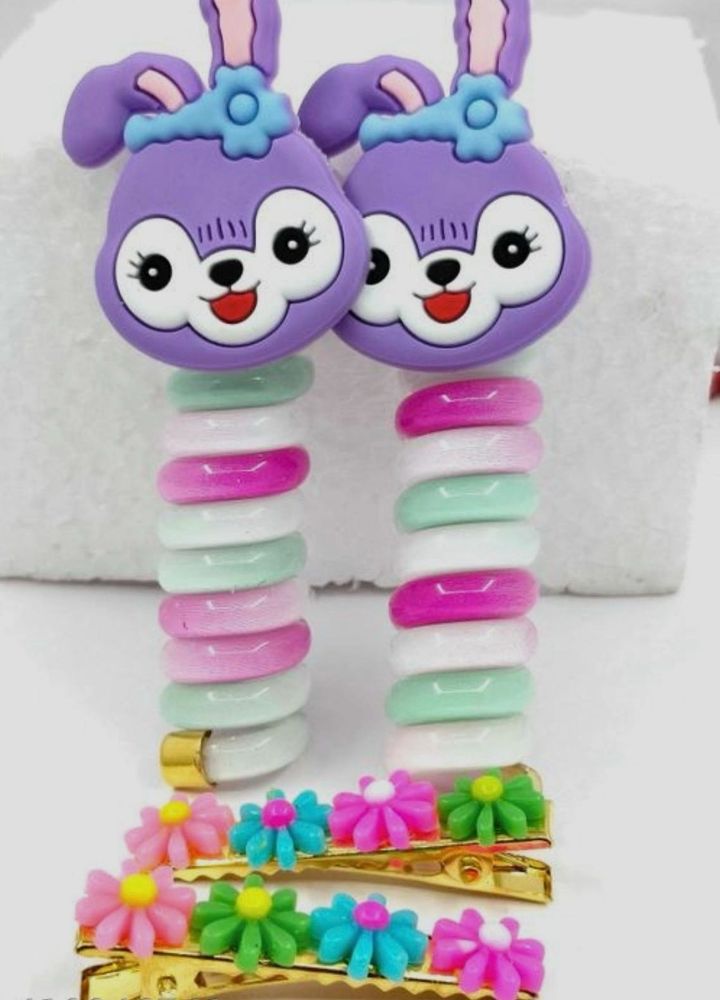 Colourful Trendy Hair Band For Girls ( 2pcs )
