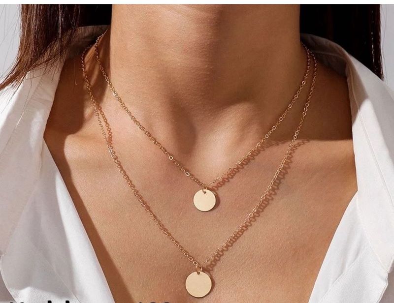 Gold Coin Double chain