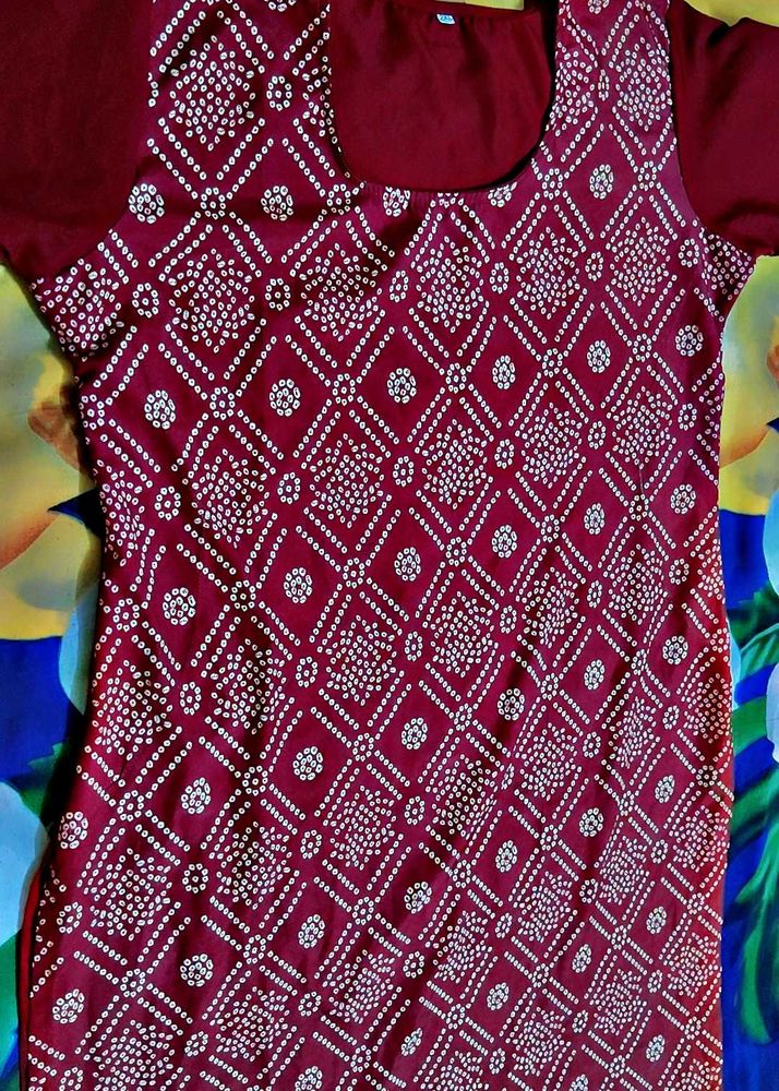 Bandhani Print Kurta