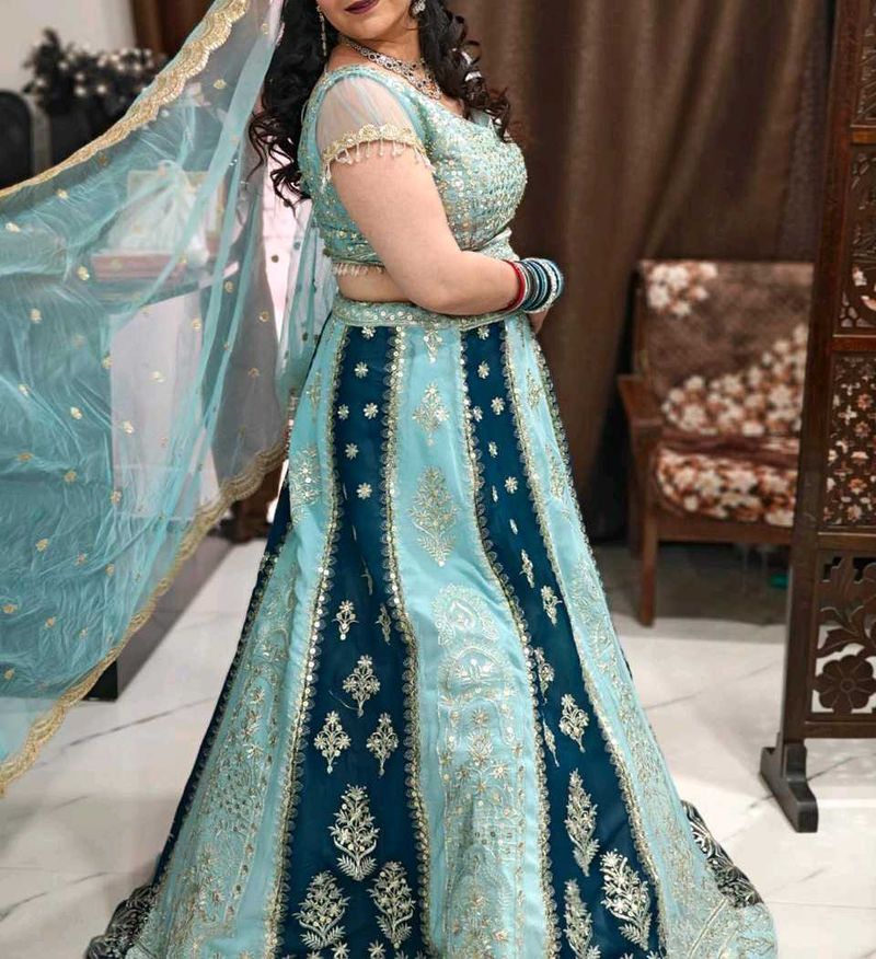 Elegant Blue Lehenga Choli