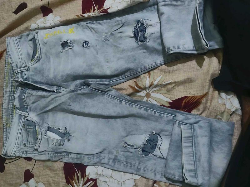 Ripped Denim Jeans