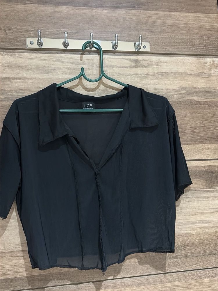 transparent Sheer Crop Top