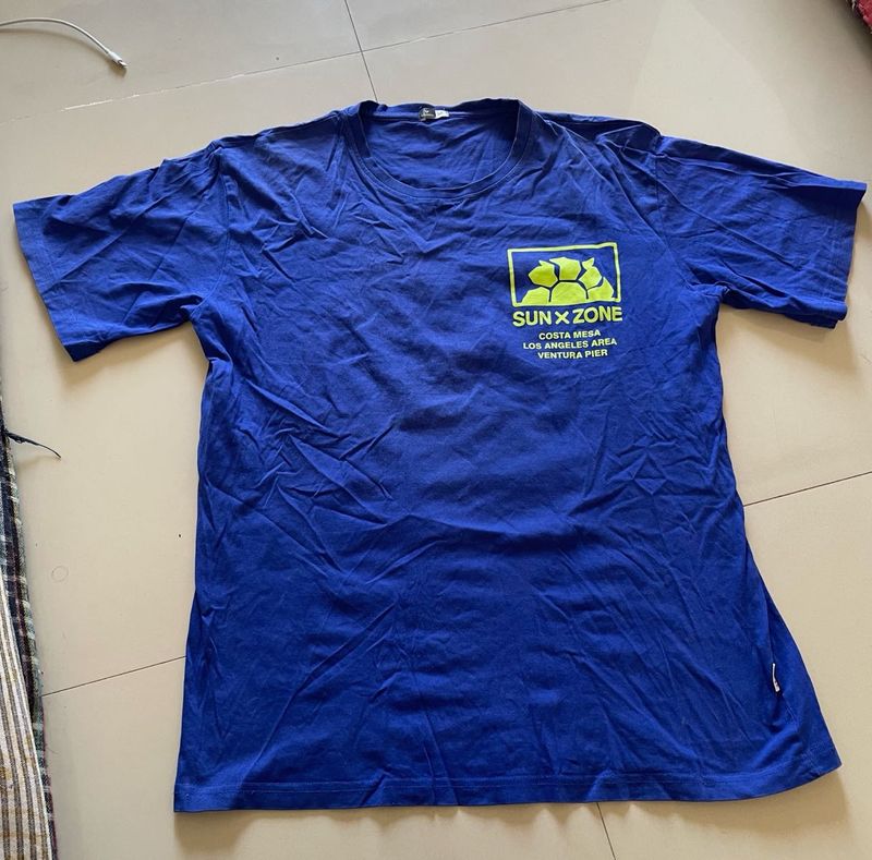 VEIRDO BLUE BACK PRINTED TEE