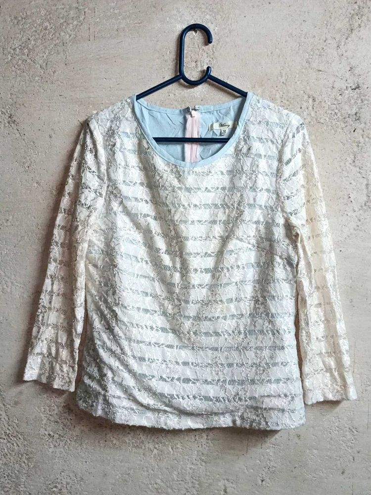 Trendy Partywear Lace Top Layered