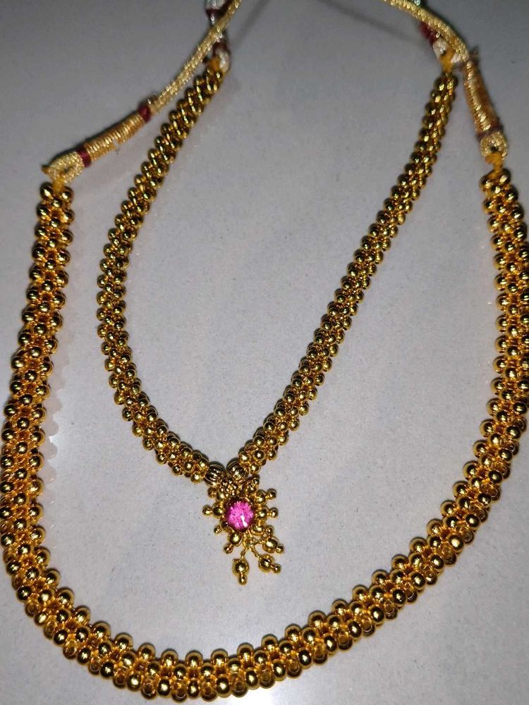 Combo of Maharashtrian Thushi and earrings