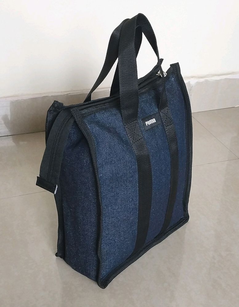 🆕️Homemade Brand New Blue Jeans Tiffin Bag
