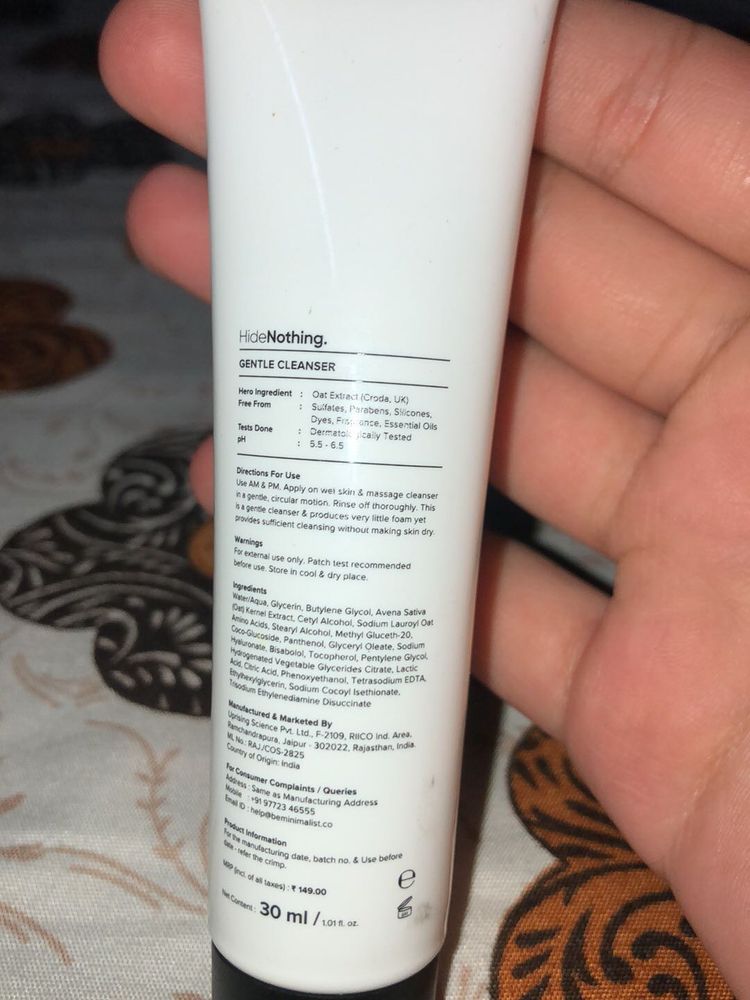 HideNothing Gentle Cleanser