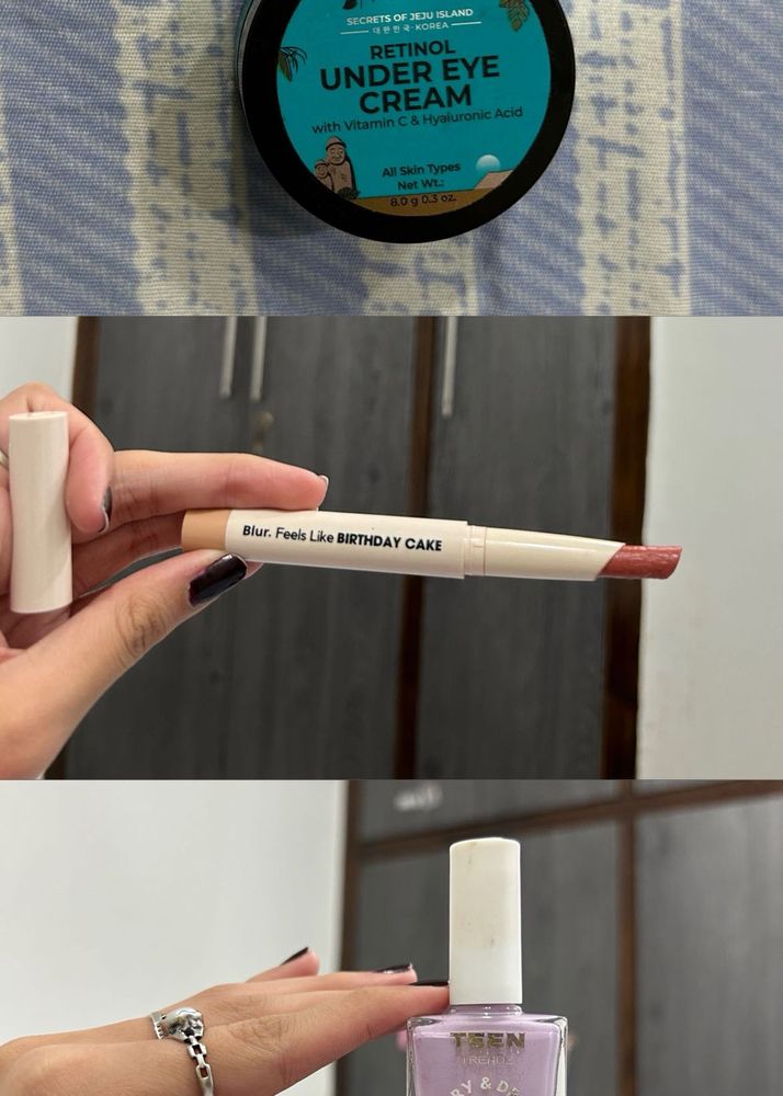 Three beauty products