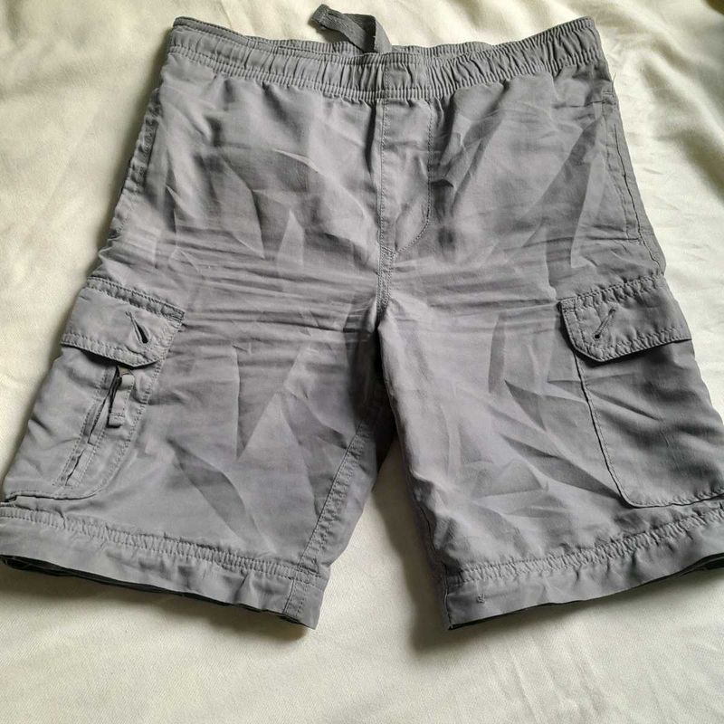 Grey Cargo Shorts