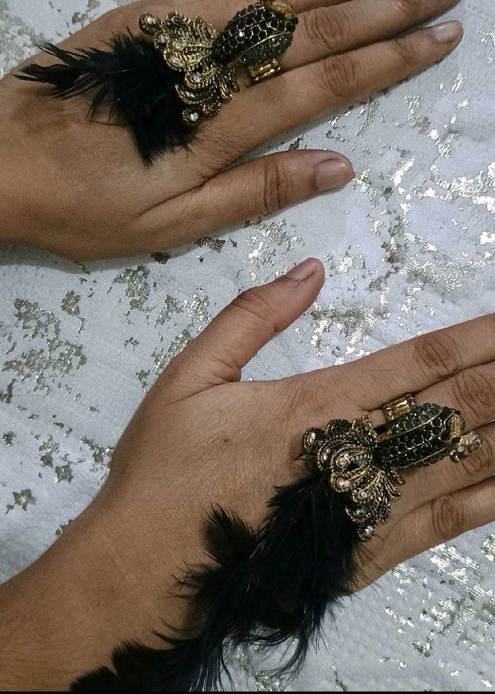Feather Statement Ring