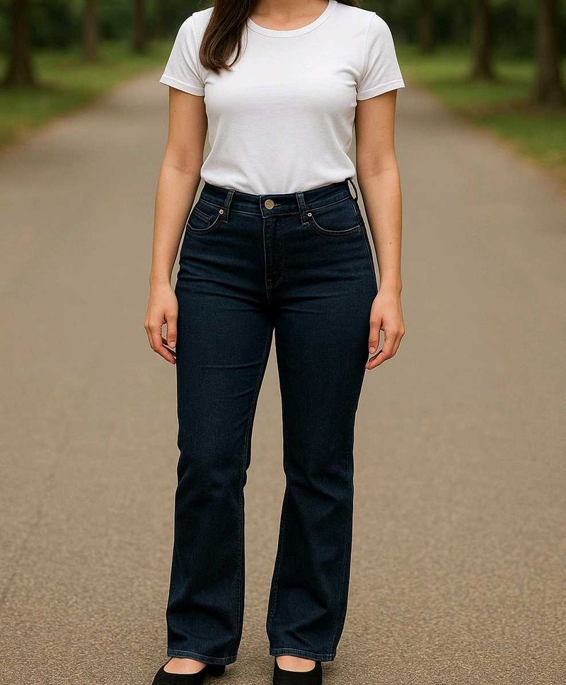 Dark Wash Flare Leg Jeans