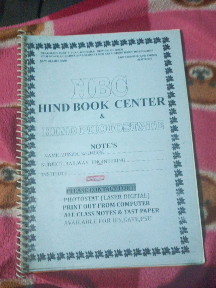 Railway Engineering Subject Notes