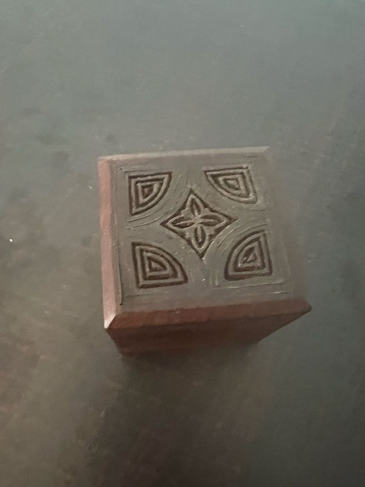 Small Carved Wooden Box