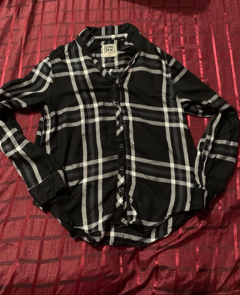 Plaid Button-Down Shirt
