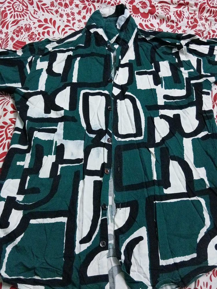 Patterned Casual Shirt