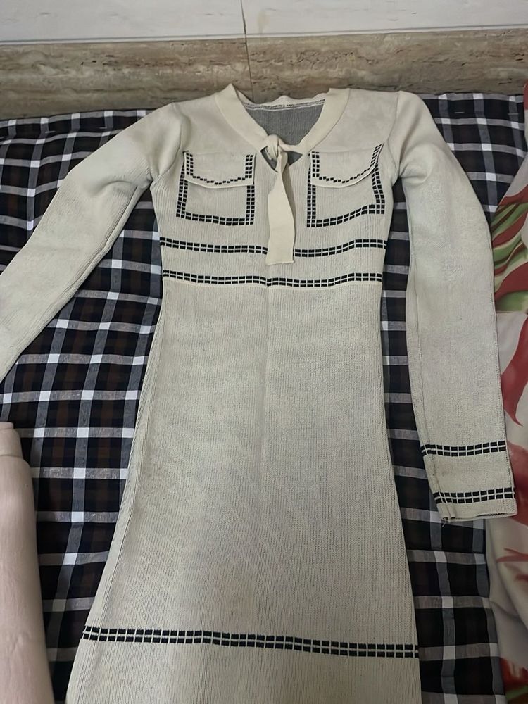 Elegant Knit Mini Dress