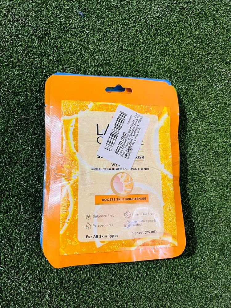 LACTO Vitamin C Sheet Mask Set Pack Of 6