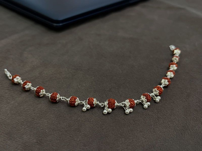 Rudraksha Silver Bracelet