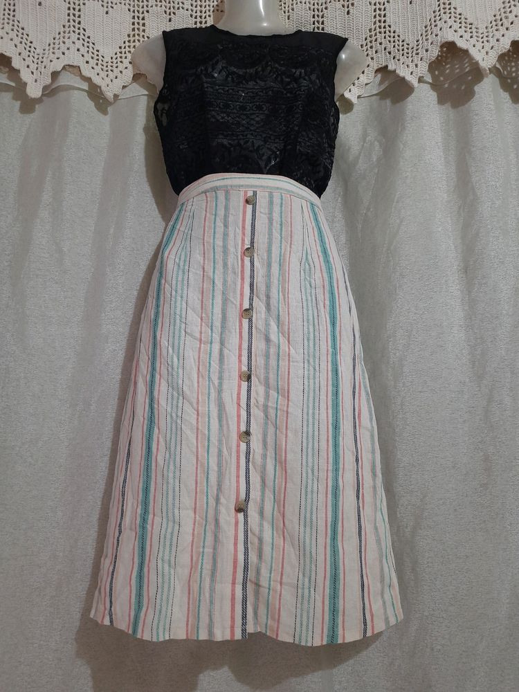 Set Of Mango Top &amp; High Waist Skirt